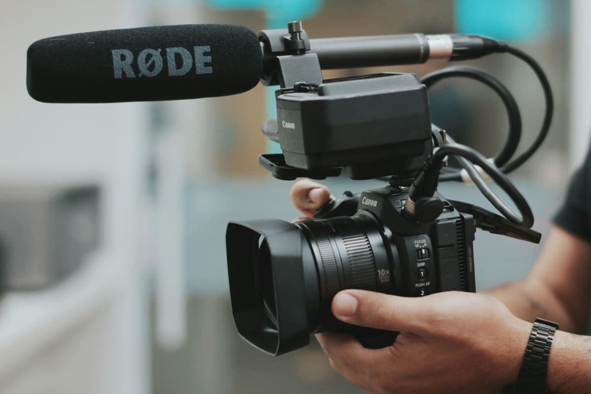 Surgo team working on creative studio video production setup